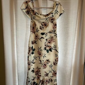 boohoo Off-the-Shoulder Midi Dress